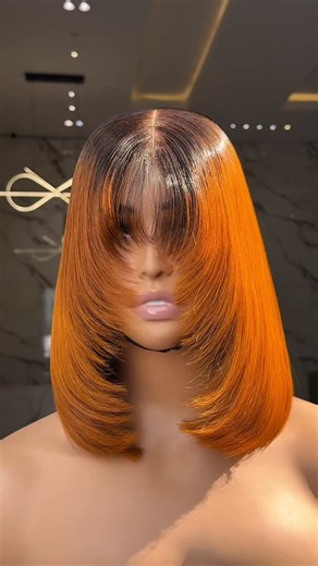 LOLAEXPRESS HAIR on Instagram: "12inches 200g layered fringe 2*6 closure custom colored wig 435,000naira (PLEASE NOTE THAT PRICES ARE SUBJECT TO CHANGE)"
