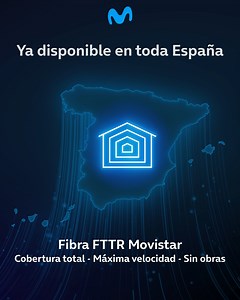 La Fibra FTTR Movistar ya está disponible en toda España para que disfrutes en casa de: ✔ Cobertura total ✔ Velocidad máxima y sin cortes ✔ Estética impecable y sin obras Descubre todas sus ventajas y cómo contratarlo aquí: http://bit.ly/MovFTTR | Movistar España
