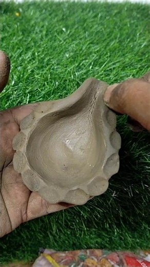 clay diya kayse banaye 🙏🌷#shorts #ytshorts