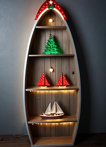 Boat Bookcase Shelves Wood Shelving Unit Display Stand Garage Storage Plans Interior Indoor Furniture Woodworking PDF Book Instant Download - Etsy