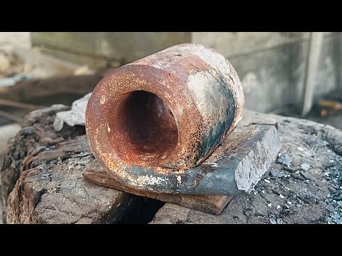 Axe Making - Forging A Great AXE From A Big Rusty Leaf Spring
