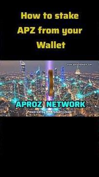 How to stake APZ from wallet | APROZ NETWORK | SMART CONTRACT ECOSYSTEM
