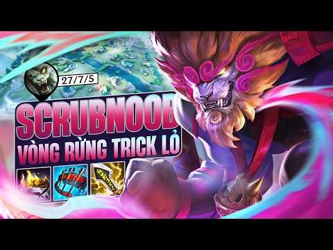 VÒNG RỪNG TRICK LỎ CỰC HAY CỦA SCRUBNOOB VỚI RENGAR CÙNG GAME ĐẤU SỐC DAMAGE FARM MẠNG MÃN NHÃN