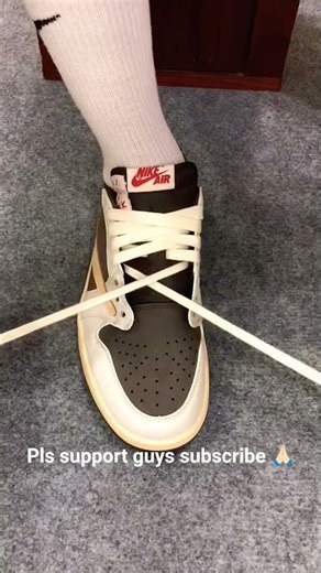 HOW TO LACE,TRAVIS SCOTT#travisscott #sneakers #nikeaj1 #sneakerhead #nike #nostalgia #jordanshoes