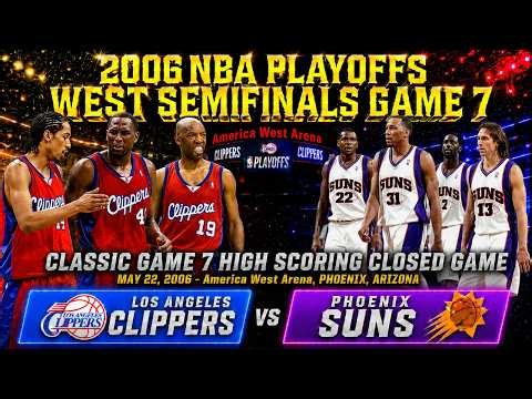 Clippers vs Suns Classic Game 7🔥Steve Nash & Marion vs Elton Brand | 2006 NBA Playoffs Full Game