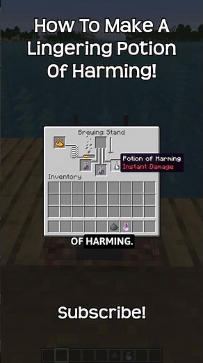 How To Make A Lingering Potion Of Harming In Minecraft!