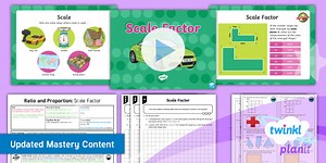 PlanIt Maths Year 6 Ratio and Proportion Lesson Pack 8: Introduction to Scale Factors