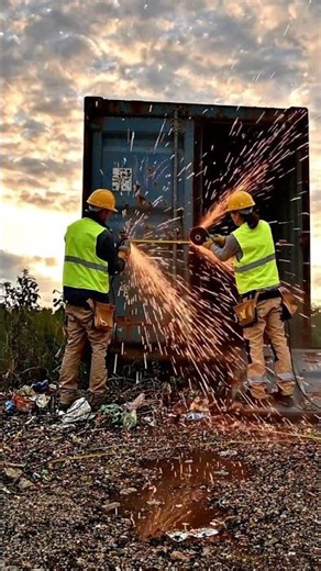 Abandoned Shipping Container → Modern Tiny Home #tinyhouse #containerhome #beforeandafter