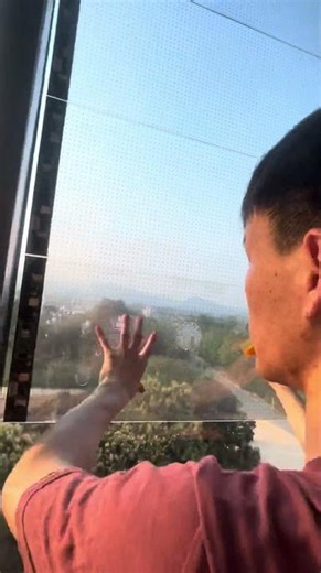 How to install led transparent film screen #advertisingtechnology #led #digitaladvertising