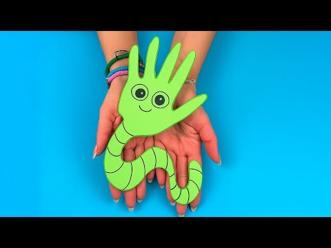 DIY Hand Ghost Craft 👻 | Easy & Fun Paper Halloween Activity for Kids #diy #craft #craftyfun #kids