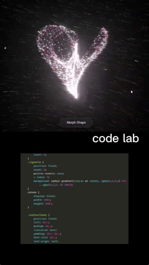HTML Particle Morph Effect | Pure Web Animation#programming #coding #webdevelopment #html
