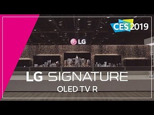 LG at CES 2019 - LG SIGNATURE OLED Rollable TV