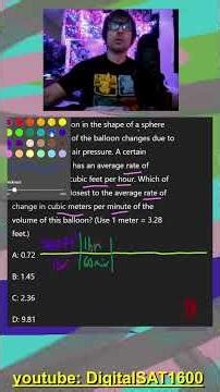 Unit Conversion Made EASY -- REAL December SAT Math