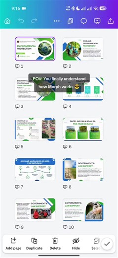 Morph Transition Template? message me ☺️ #presentation #studytok #morph #fyp #canva