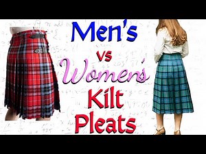 Men's vs Women's Kilt Pleating