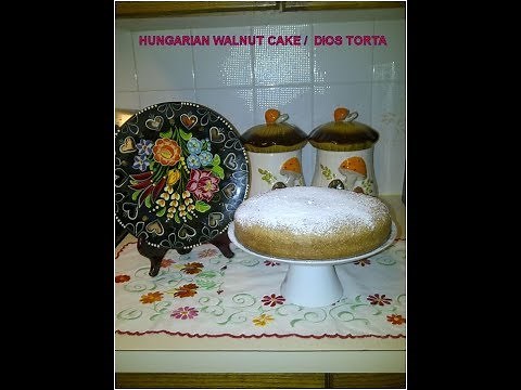 HUNGARIAN WALNUT CAKE authentic traditional quick and easy/ DIOS TORTA