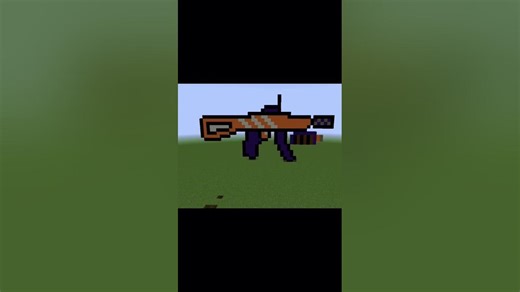 nerf Blaster pixel art in Minecraft #popular #minecraft