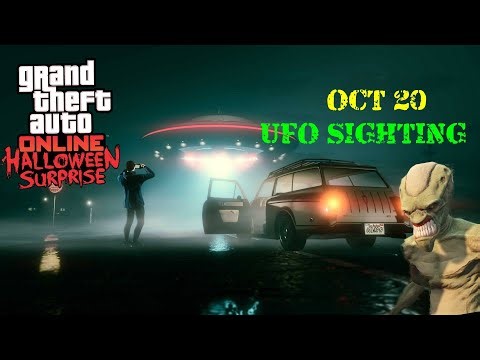 UFO Sighting Location 7 Oct 20 (GTA Online Halloween Update)