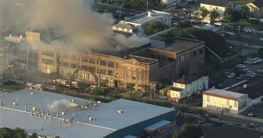 Massive fire breaks out at New Jersey Avenue School building in Atlantic City