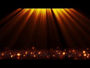 Raining Golden Particles in the Rays of Sunlight Animated Background HD