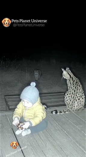 Pet Cat Turns Hero: Saves Baby from Leopard Attack | Night Scene