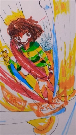 キャラさん描いてみた＝）🔪🍫 #アンダーテール #アンテ #キャラ #サンズ戦 #shorts