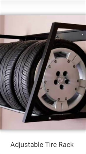 Garage Storage Pro has ADJUSTABLE and FOLDING tire racks!!!! #garages #GarageStorage #tidyforher #toughforhim #tough&tidy #GarageOrganization #garagestoragesystems #DreamGarage