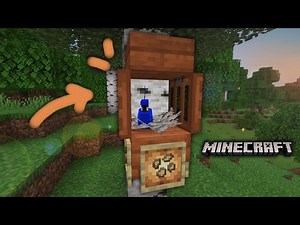 HOW TO MAKE A COOL BIRD HOUSE IN MINECRAFT(1.17) Build Hack