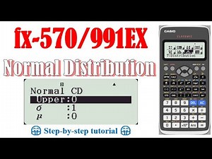 Probability and Inverse for Normal Distribution (fx-570/991EX)