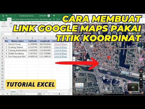How to Create a Google Maps Link in Excel Based on Coordinates