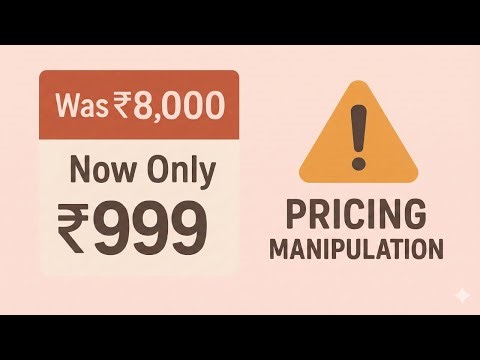 Pricing Manipulation: Exposing the Fake Discount Scam Misleading Consumers