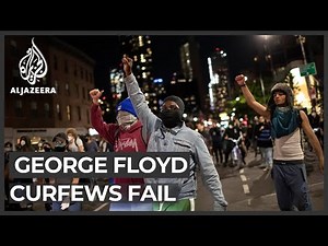 George Floyd protests: Curfews fail to deter demonstrators