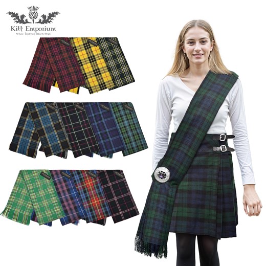 Women's Tartan Sash: Scottish Clan Plaid, Heritage Accessory - Etsy