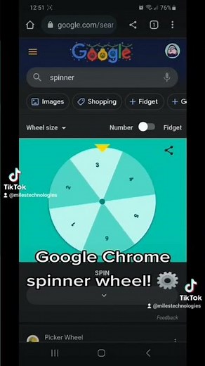 Google Chrome Tip - Spinner Wheel