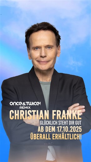 Der Remix von Christian Franke „Glücklich steht dir gut“ erscheint am Freitag! 🎶 👉 Jetzt vormerken: https://christianfranke.lnk.to/GluecklichStehtDirGut_Remix | Schlager für alle