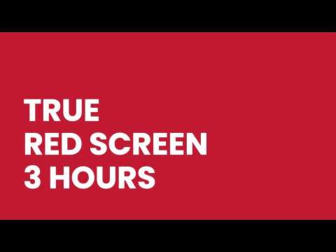 Pantone 19-1664 True Red Screen | 3 Hours | Pure Red Solid Color Background 4K
