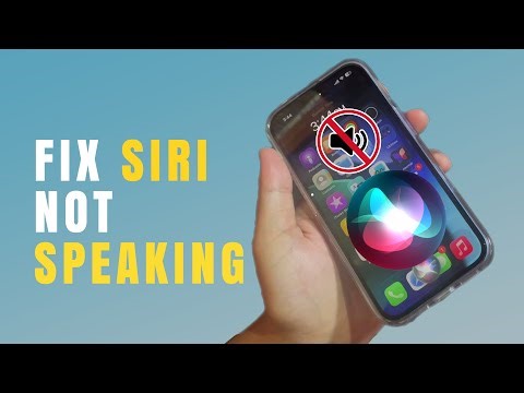 Fix Siri not speaking | Apple Intelligence not Talking