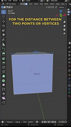 How To Mesure Geometry In Blender