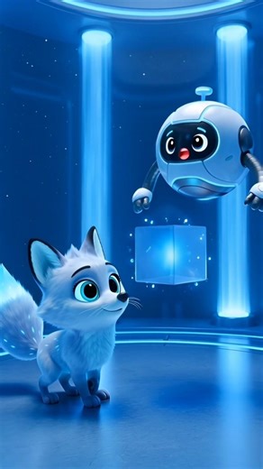 Fox Touches a Hologram… and It Becomes REAL 🦊✨ | Sci-Fi Shorts