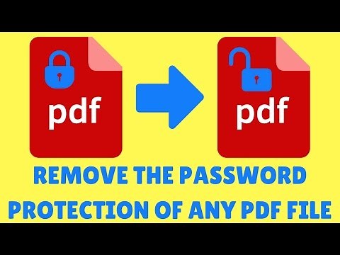 How to Remove Password Protection of any PDF Document or File? (HD Video)