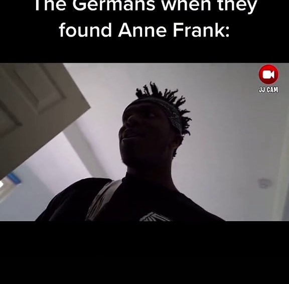 Dark Humor Meme: The Germans when they found Anne Frank