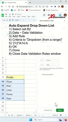 Why is Drop Down List in Google Sheet better than in Excel - Excel Tips and Tricks #shorts