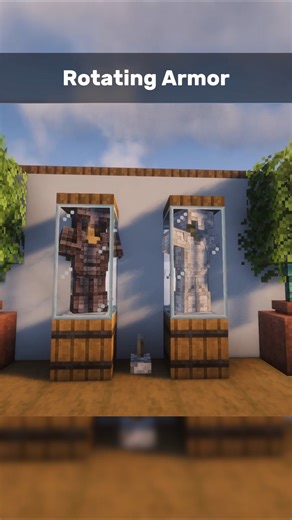 ⚒️Rotating Armor #minecraft #minecraftbuilding #minecrafttutorial #asmr #fyp #funny
