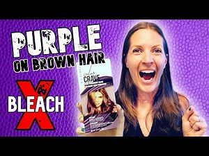 dying BROWN hair PURPLE... WITHOUT BLEACH!?!?