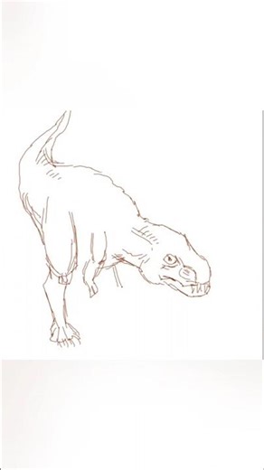 just a sketch of dinosaur #sketching #howto #creativeexpression