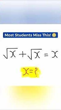 Solve Square Root Equations Like a Topper 🚀