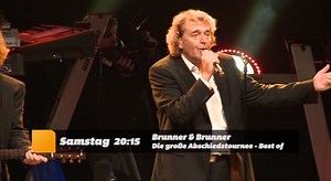 Brunner & Brunner - Samstag, 20.15 Uhr auf Melodie TV Erlebe nochmals die größten Hits des berühmten und beliebten Schlagerduos Brunner & Brunner. Genieße viele stimmungsvollen Schlagerhits bei diesem tollen Konzert. | Melodie Express