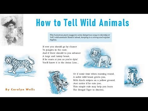 How to Tell Wild Animals Notes Class 10 English Poetry Notes