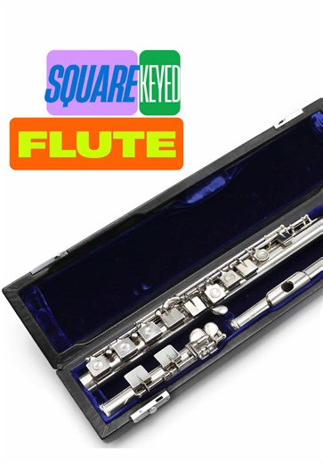 The iconic Lopatin Square Keyed Flute 😱 #flutist #flute #flutecenter #fluteplayer #squareflute