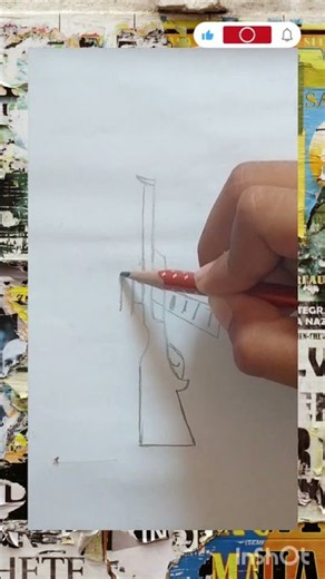 Gun Drawing ✏️ | Easy Gun Sketch for Beginners